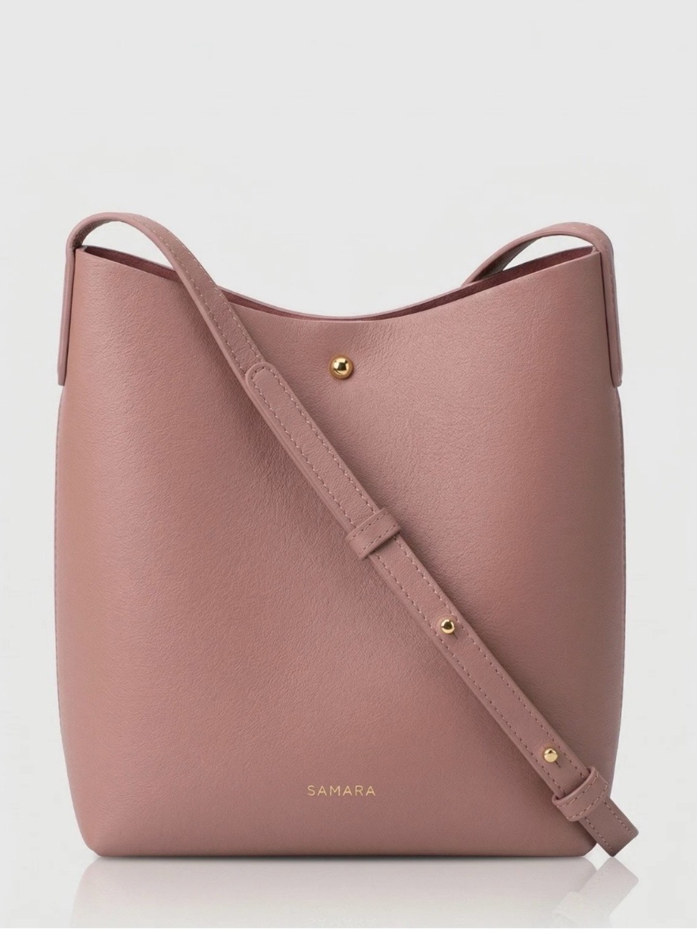 Samara Shoulder Bag Crossbody Purse in Peony Pink | Minimalist